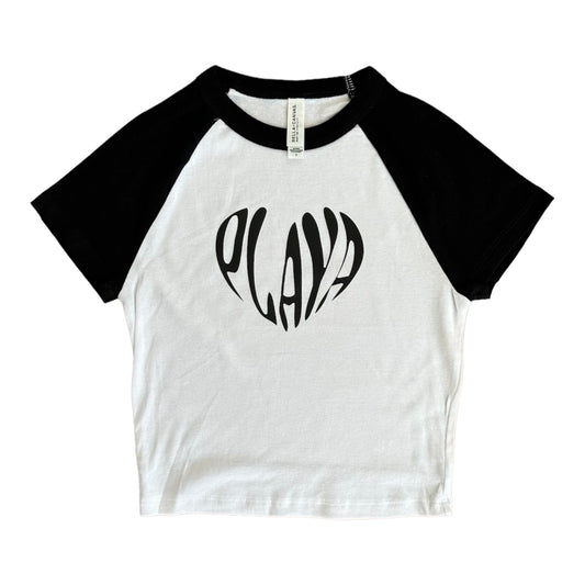 Playa heart baby tee